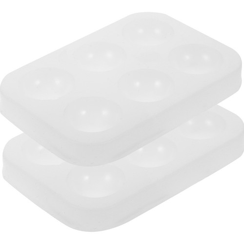 2pcs transparent silicone - 2pcs,