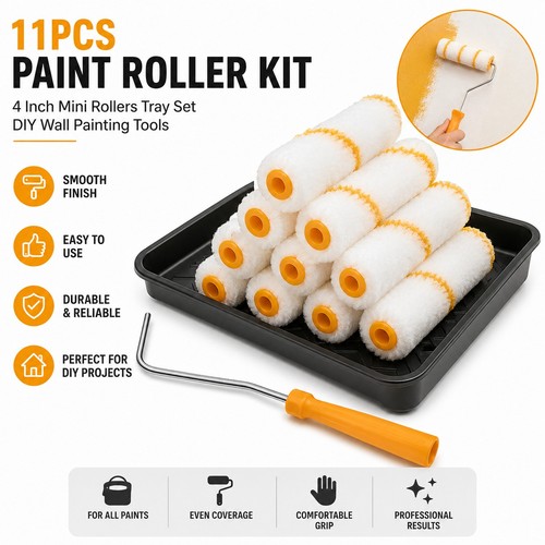 11pcs paint roller - paint, kit