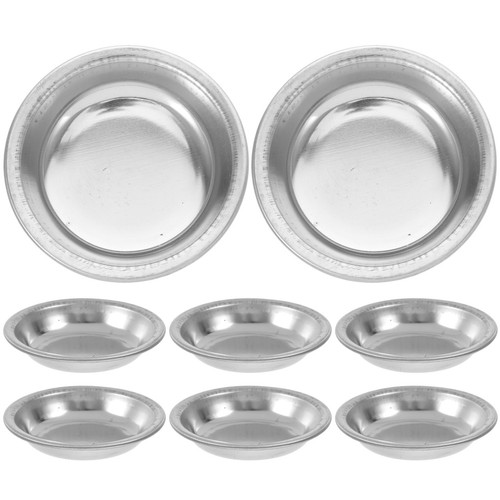 8pcs stainless steel reusable - 8pcs,