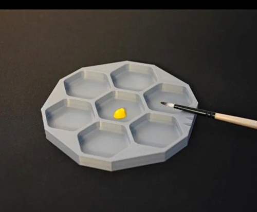 Plastic paint mixing - plastic, palette